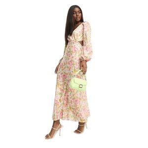 Asos Ever New Long Sleeve Apricot Floral Maxi Dress Women’s US 4